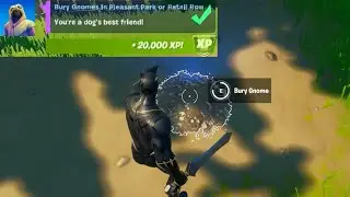 Bury Gnomes in Pleasant Park or Retail Row (2) - Fortnite