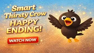 Hey Hey Crow 🐦 | Smart Thirsty Crow Story | Kids Moral Rhyme