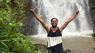 Secret waterfall near Trimbakeshwar temple, Nashik, Maharashtra 