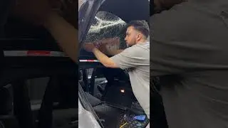 Installing 5% limo on the A4 - stealth mode activated 🕶️ #shorts #audi #tint