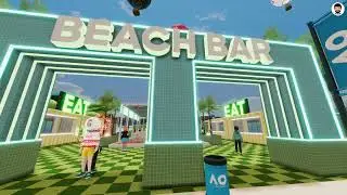 AO Metaverse x Decentraland | First look at the all new AO beach bar