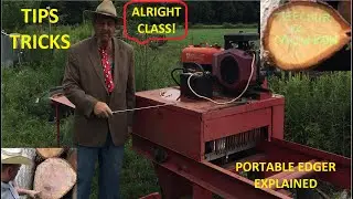 HILARIOUS! Portable twin blade edger explained Walk through DEMO Increase production; TIPS TRICKS