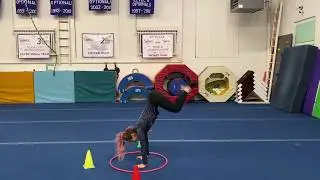 How to teach a cartwheel to a young child.