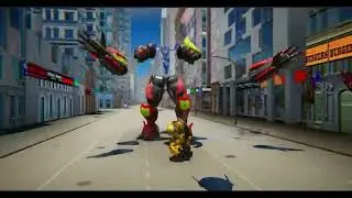 Army Bus Robot - Car Game 3d