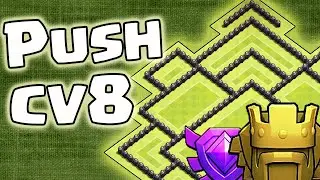 Layout de Push para CV8 FULL - Clash of Clans