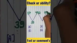 Can you solve it? #braintest #tricks #crazy #puzzle #trainding #drisht #mathstrick #stricks