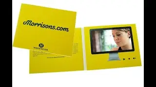 TV IN A CARD VIDEO BROCHURE WITH 7 INCH HD SCREEN