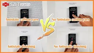 Comparison of surface resistance test｜Anti-static carbon yarn VS no Anti-static carbon yarn｜#shorts