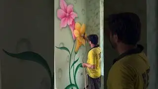 Sajid Ali 3dwall painting design  rose 🌹#3dprinting #painting #wall #3dwallpainting #design