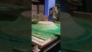 CNC ROUTER 5 AXIS MACHINE MDF CUTTING PROCESS  ROUND DESIGN #machine #design #song #youtubeshorts