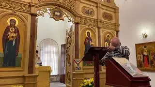 04.10.2020. Литургия оглашаемых. Проповеди говорят ст. алтарник Валерий Ларионов и прот. В.Баскаков