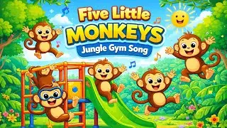 Five Little monkeys| Fun Kids Song | Nursery Rhymes#fivelittlemonkeys#KidsSongs #NurseryRhymes