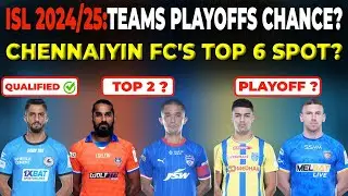 Chennaiyin FC Playoffs Chance ⁉️ | ISL 2025 All Team Playoffs Updates | #allinallsportz