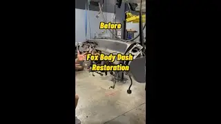 The satisfying results of painting your Fox Body dash 🎨🖌 #latemodelresto #shorts