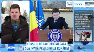 Nicușor Dan, invitat de Donald Trump &icirc;n Consiliul de Pace pentru Gaza și Ucraina