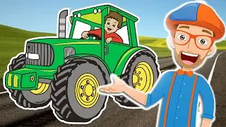Blippi Tractor fast - Blippi Animated Series