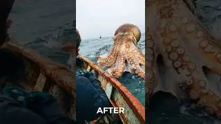 The Kraken Awakens! You Won&rsquo;t Believe This Transformation! 🐙⚡ #shorts #animals
