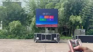 Portable flight case LED screen