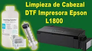 Limpieza de Cabezales con Dampers para Impresora DTF Epson L1800 - Mantenimiento Impresora DTF