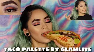 Glamlite Taco Palette Review. Swatches & Tutorial! TACO LASHES?! 200 Sub Giveaway!