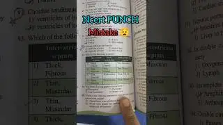 PW Ncert Punch ✊ Mistake #neet #pw #biology #ncert