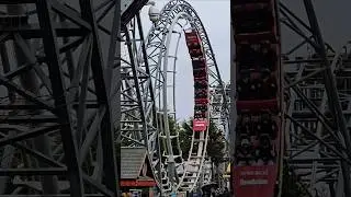 A 360 Degree Loop... BACKWARDS! #revolution #blackpoolpleasurebeach #rollercoaster #themepark