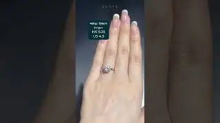 Here&rsquo;s what a 1ct Round-cut diamond engagement ring looks like on different fingers! 💎🫰🏻