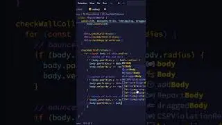 How to handle wall collisions in a 2D physics engine #coding #software #programming #javascript