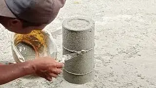 Cara membuat bambu dari semen dengan cepat