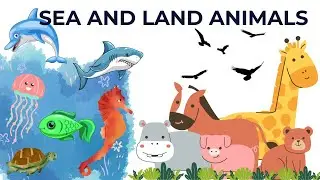 Sea and Land Animals Song for Kids | Fun Rhymes to Learn Animal Names with Sounds