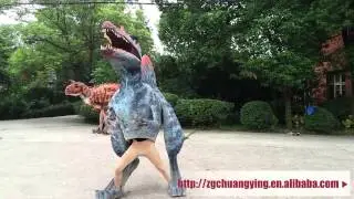 realistic spinosaurus costume and life size costume ,walking dinosaur costume