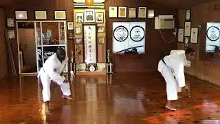 SHORIN RYU KARATE KYOSHI ANTHONY FERGUSON & SENSEI NICK PERFORM 1-6 KATANA SWORD KATAS