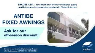 Antibes Fixed Awnings | The ideal cost-effective weather protection solution | Shades Asia