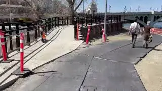 The new Centre Street & River Pathway ramp