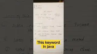 This keyword In Java | java interview questions#Priti#QuickTech