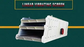 Linear vibrating screen uses vibration motor excitation as vibration power source
