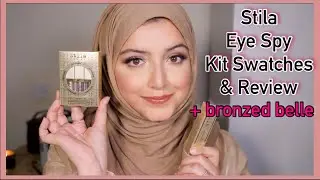 STILA Eye spy set glitter and glow set + bronzed bell swatches 1st impressions