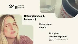VIBE Plantaardig Eiwitpoeder &ndash; 100% Vegan, Clean Label en Zonder Toegevoegde Suikers 🌱