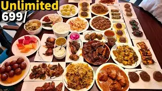 UNLIMITED Buffet Food @ 699 Only😱 FULL NON VEG HEAVEN. ONE TABLE HUGE SPREAD. Indian Food