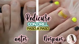 PEDICURE EXPRESS | Hago un pedicure con DRILL + Gel semipermanente.