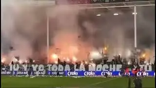 Charleroi Fans Unleash INSANE Pyro Show at Belgium Cup Semi-Final! 🔥 #CrokyCup