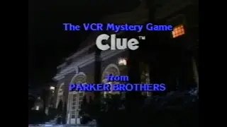 Clue VCR Mystery Game (1985) Complete VHS Tape