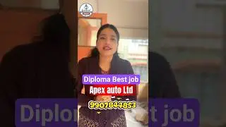 Apex Auto Limited 2026 Diploma job in Bangalore
