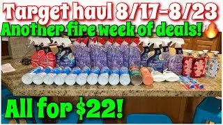 Target couponing haul 8/17-8/23! Another fire week of deals!🔥 | All for just $22!