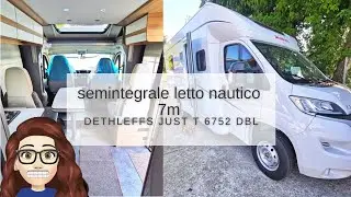 SEMITEGRALE 7M LETTO NAUTICO - DETHLEFFS JUST T 6752 DBL