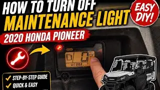 How to Reset the Maintenance Light on a 2020 Honda Pioneer 700-4