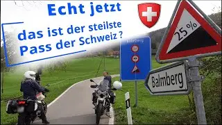 Für Motorradfahrer mit Anspruch. Der Balmberg mit 25% Steigung fordert Geschicklichkeit