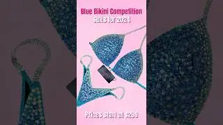 Blue Bikini Competition Suits | Prices start at $299 | Fabrics from New York 🇺🇸 🤩 #athlete #npc