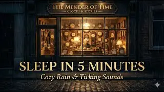 The Mender of Time: Cozy Clock Shop & Rain Sounds | Sleep Story for Adults (5 Hours)