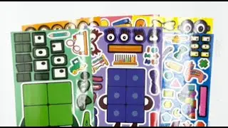 DIY Building Blocks Sticker Set | Colorful Numbers & Creative Play! #diy #sticker #shorts #diycrafts